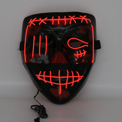 Halloween Scary Face Hood – Luminous PVC Mask
