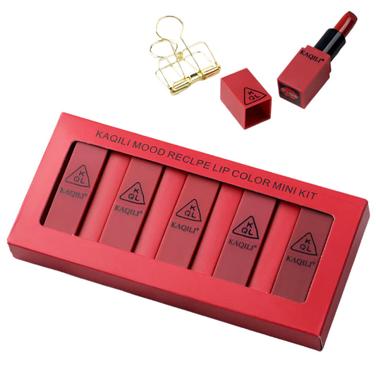 5 Vitamin Lipstick Sets – Nourishing & Long-lasting Lip Color by Kathri