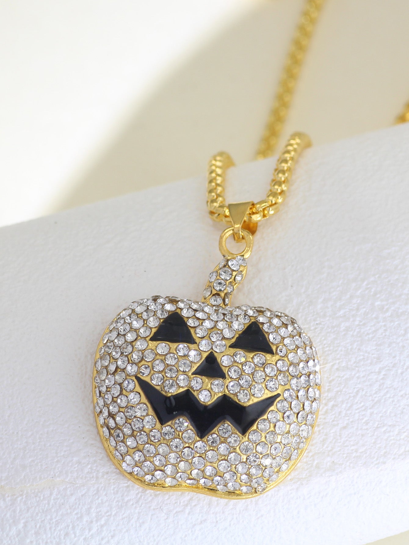 Halloween Pumpkin & Ghost Necklace – Unisex Pendant