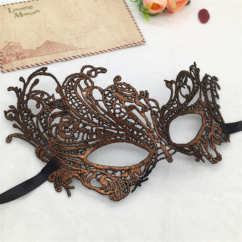 European-Style Halloween Lace Mask – Party Costume