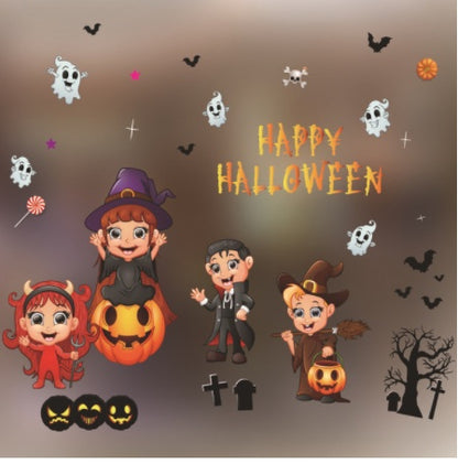 Halloween Colorful Static Stickers