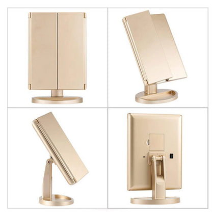 LED Lighted Makeup Mirror 3 Color Modes 2X/3X Magnification Touch Vanity