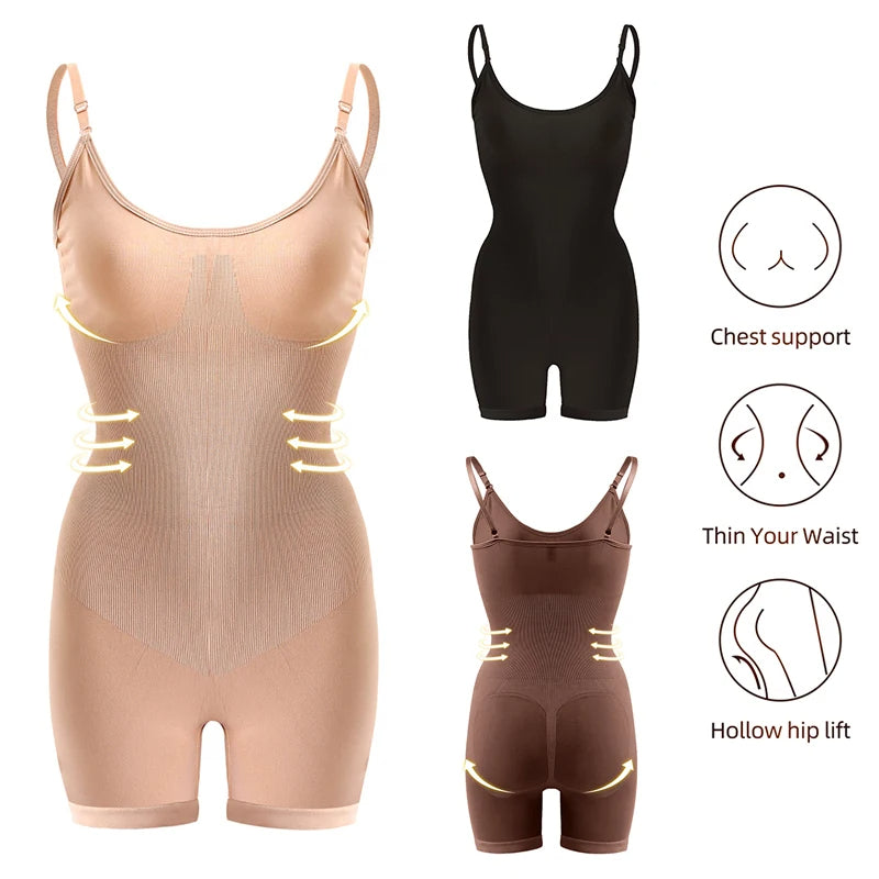 Seamless Shapewear Bodysuit Tummy Control Sculpting Slimming Wear