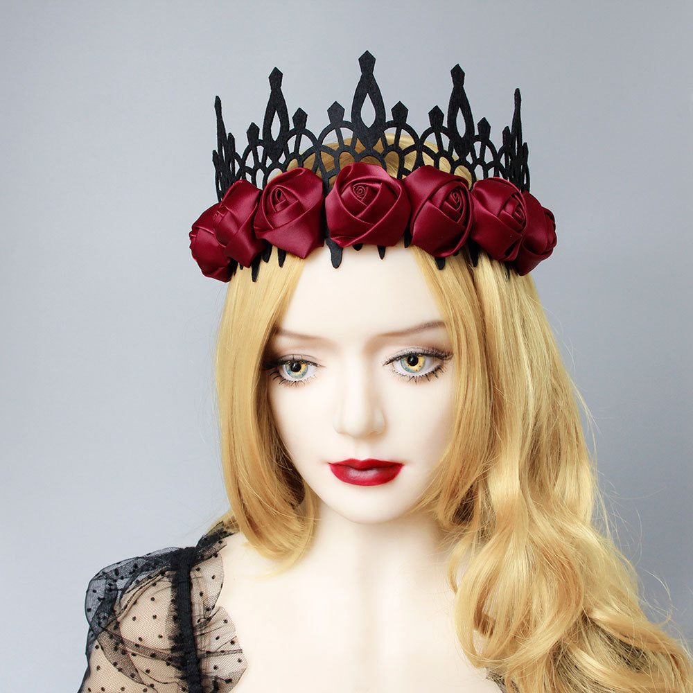Baroque Halloween Crown – Retro Witch & King Style
