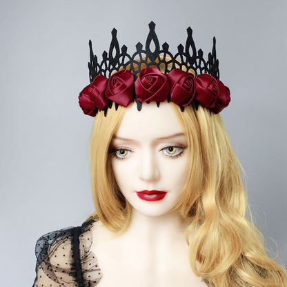 Baroque Halloween Crown – Retro Witch & King Style