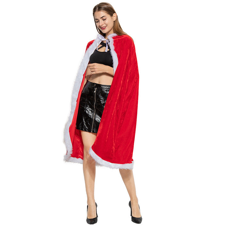 Halloween & Christmas Flannel Cape with Hood