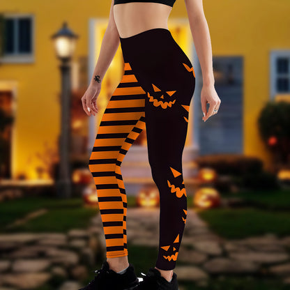 Halloween Printed Yoga Leggings for Women