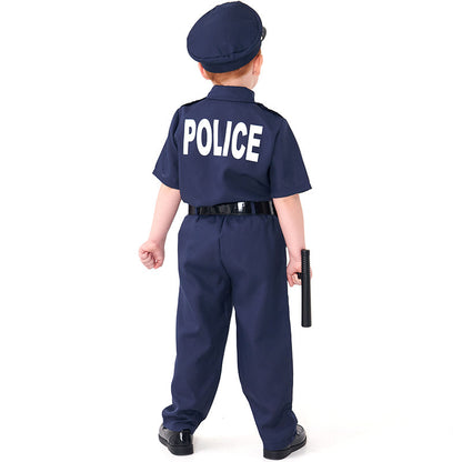 Halloween Boys Police Officer Costume Set