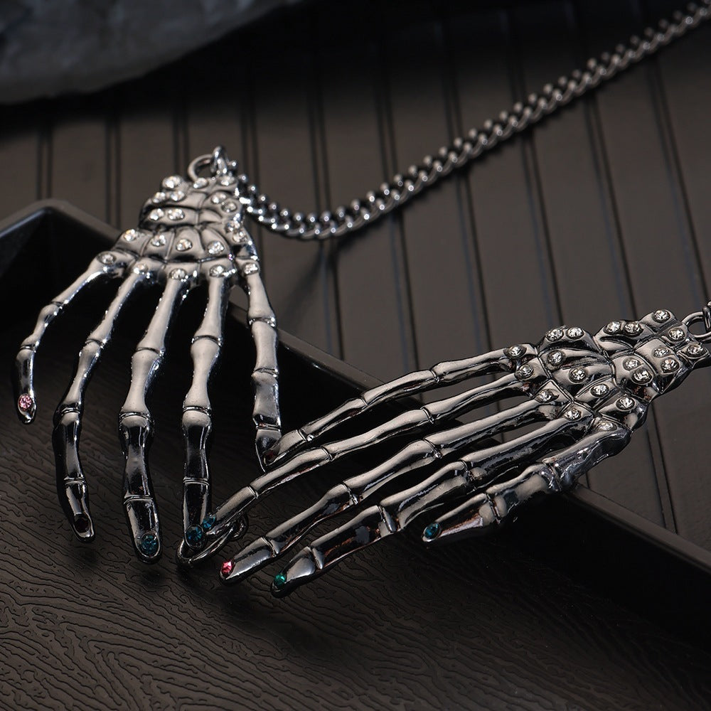 Halloween Ghost Skull Necklace for Women