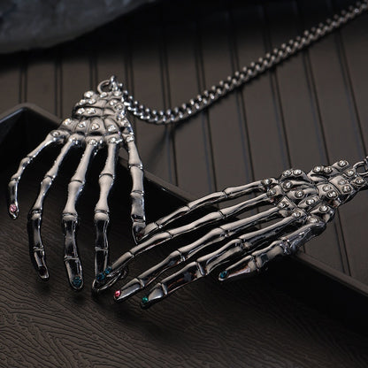 Halloween Ghost Skull Necklace for Women