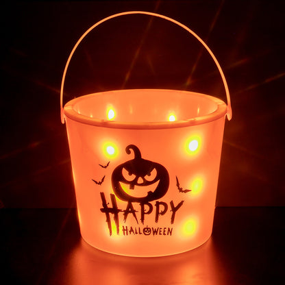 Halloween Glowing Pumpkin Bucket – Portable LED Toy