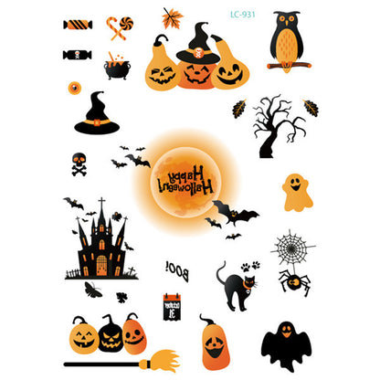 Halloween Face & Body Tattoo Stickers – Fun & Safe