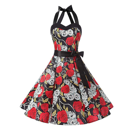 Halloween Hepburn Dress – Vintage Cotton Style