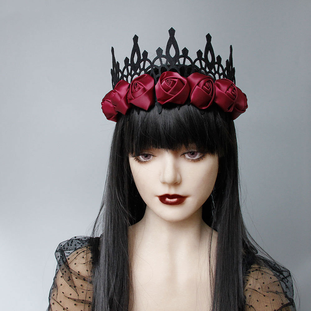 Baroque Halloween Crown – Retro Witch & King Style