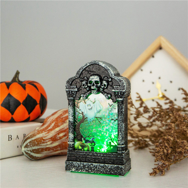 Halloween Tombstone LED Night Light – Spooky Decor