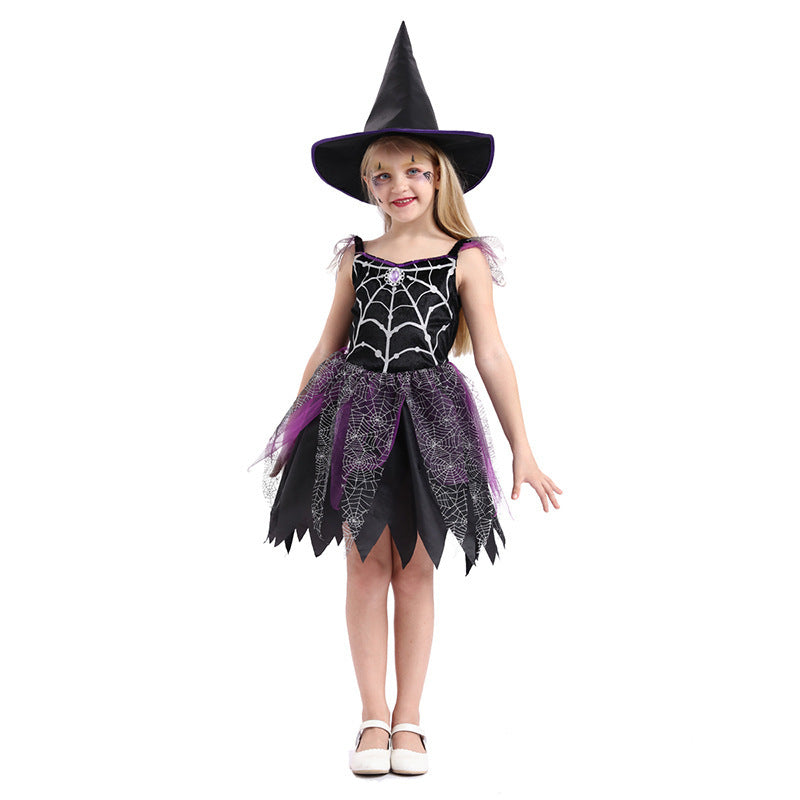 Kids Witch Halloween Costume – Fun Dress & Hat