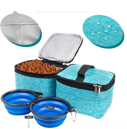 Dog Travel Storage Bag – Foldable Pet Food & Toy Organizer