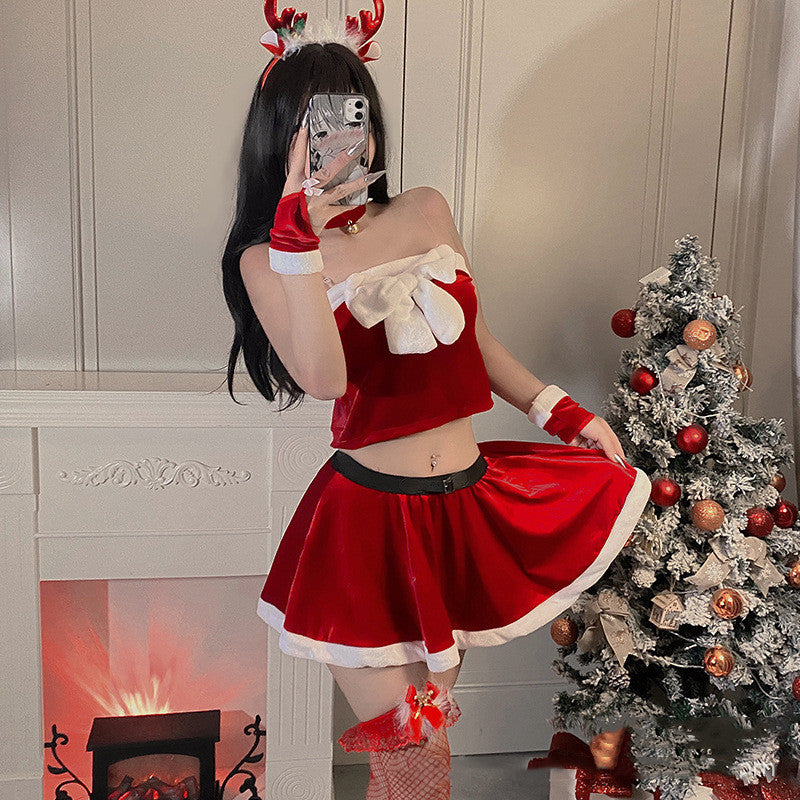 Women’s Halloween Skirt & Top Costume Set