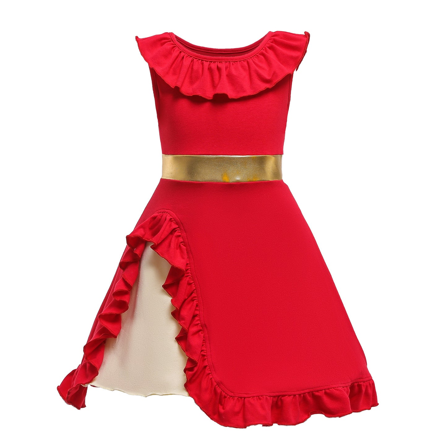 Halloween Girls’ Red Princess Dress – Kids Costume