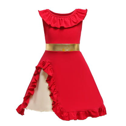 Halloween Girls’ Red Princess Dress – Kids Costume