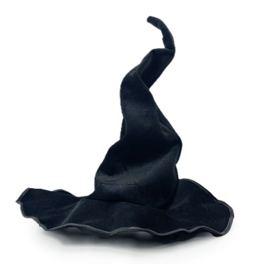 Black Flannel Witch Hat – Halloween Wizard Headdress