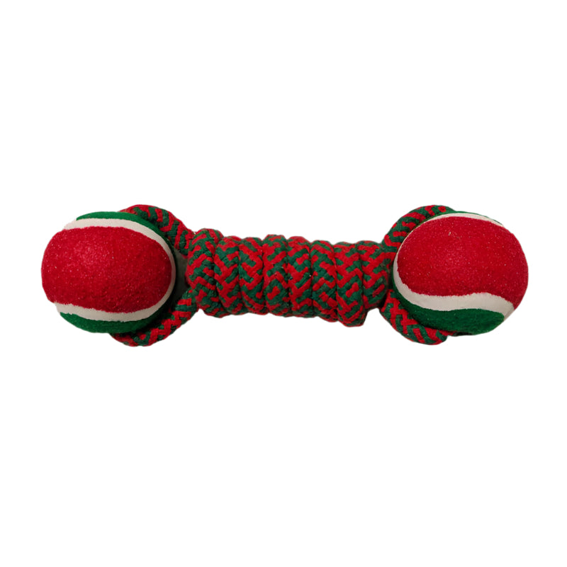 Christmas Doggy Knot Toy – Cotton Rope Teeth Cleaner