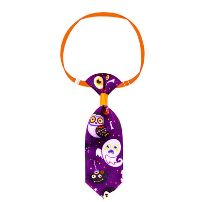 Pet Halloween Skull Tie – Adjustable Costume Accessory