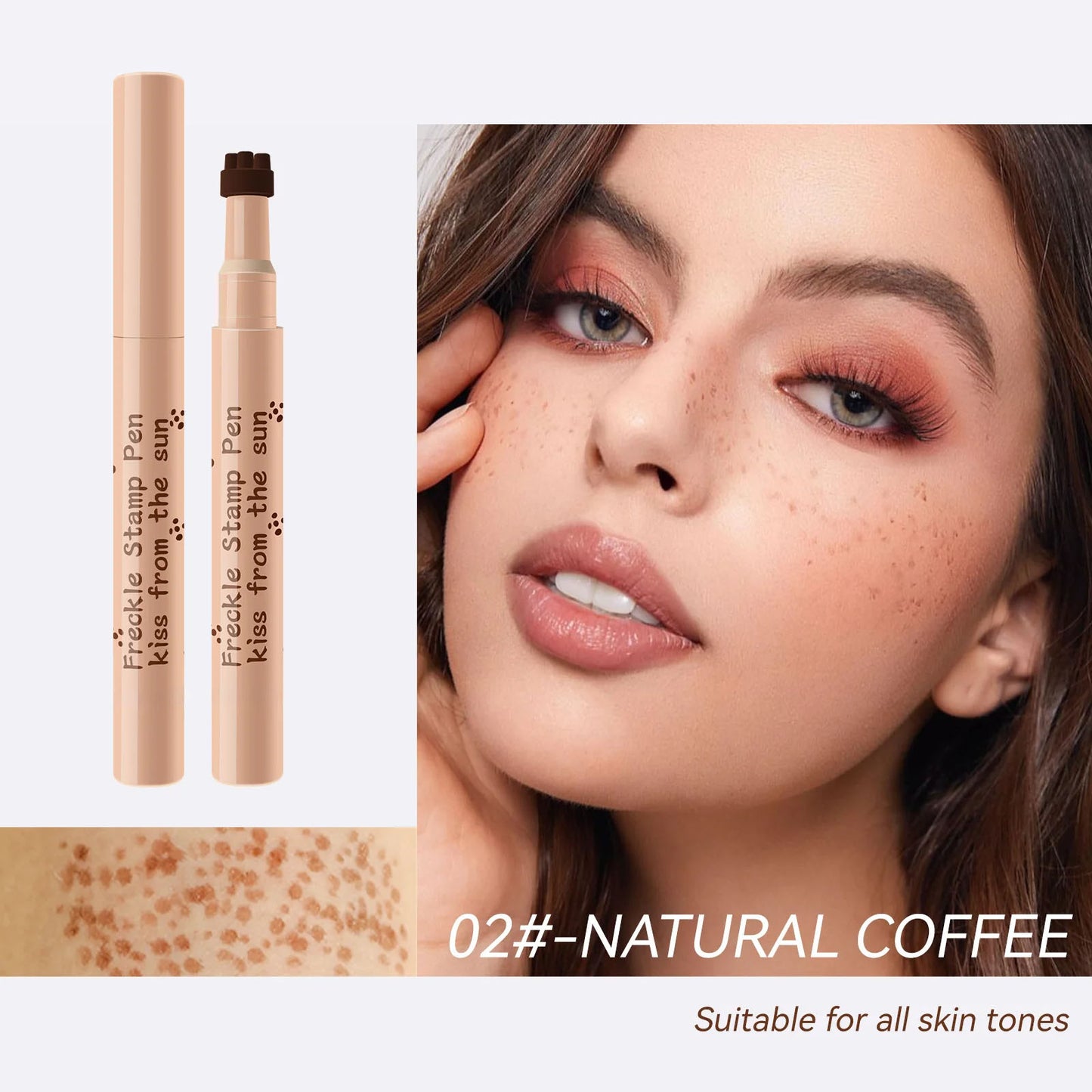 Waterproof Freckle Pen Natural Fake Freckles Makeup 4 Shade Felt Tip