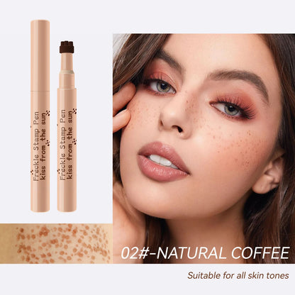 Waterproof Freckle Pen Natural Fake Freckles Makeup 4 Shade Felt Tip