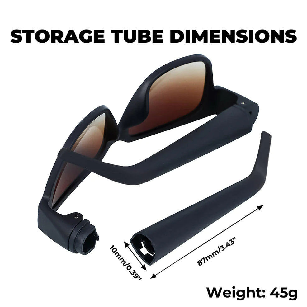 Hidden Storage Sunglasses Secret Compartment Shades Unisex UV Glasses
