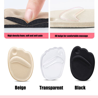 Forefoot Insert Pads for Heels Soft Cushion Insoles Pain Relief