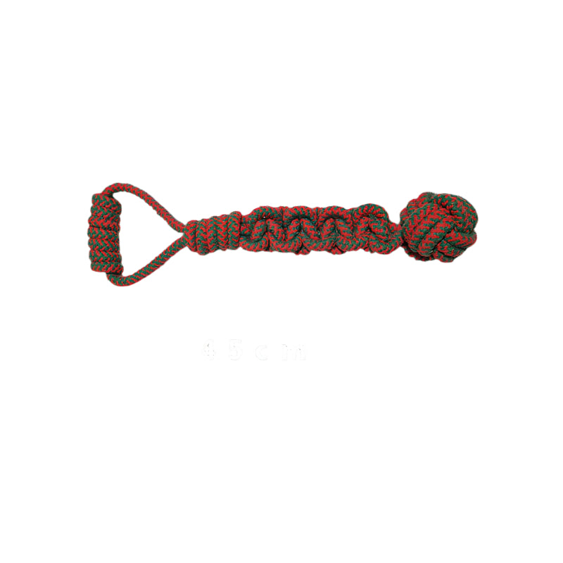 Christmas Doggy Knot Toy – Cotton Rope Teeth Cleaner