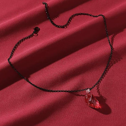 Halloween Resin Heart Necklace – Creative Women’s Jewelry
