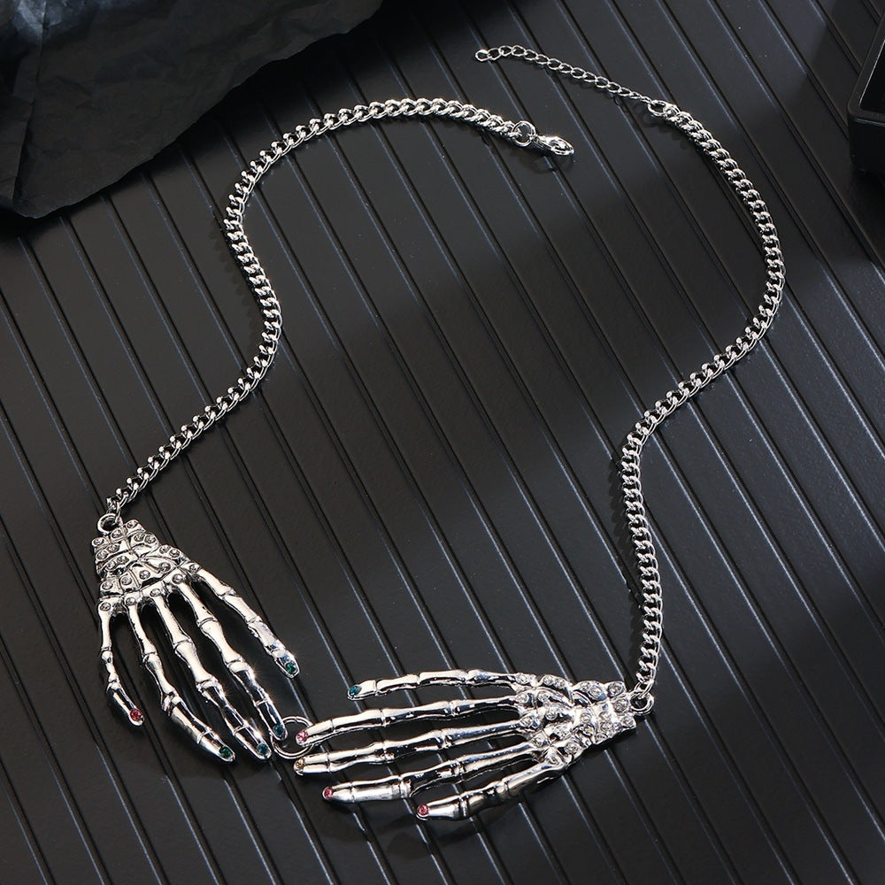 Halloween Ghost Skull Necklace for Women