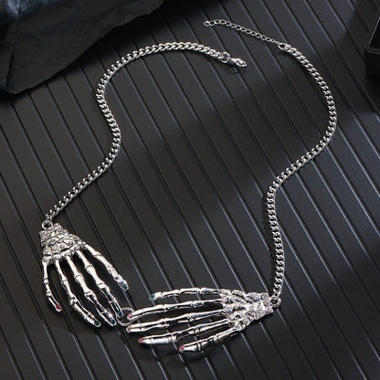 Halloween Ghost Skull Necklace for Women