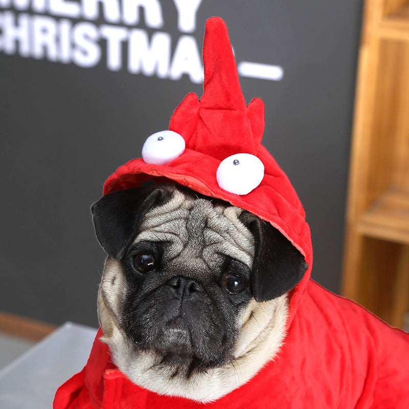 Halloween Red Dragon Pet Costume – Cute & Cozy