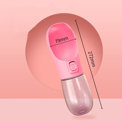 Portable Dog Water Bottle – Travel Feeder Bowl for Pets