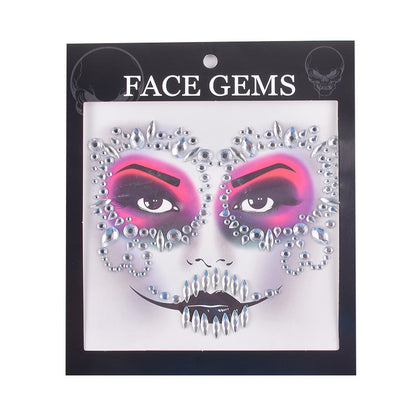Halloween Face Tattoo Stickers