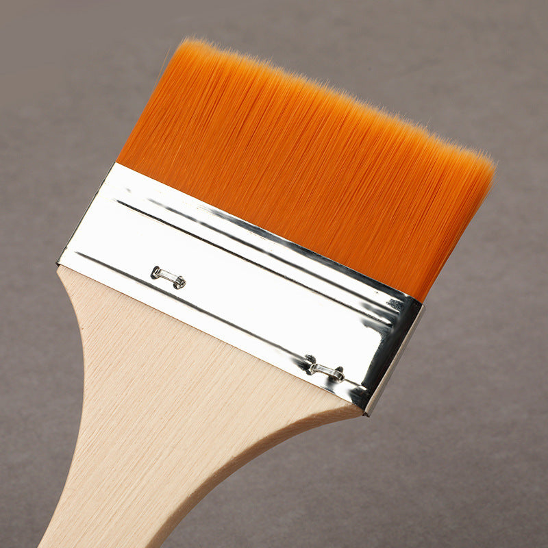 Flat Nylon Brush Set – Art Painting Tools (11-Piece)