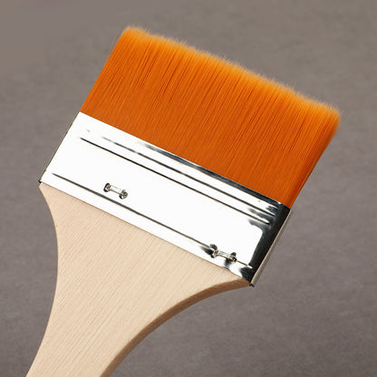 Flat Nylon Brush Set – Art Painting Tools (11-Piece)