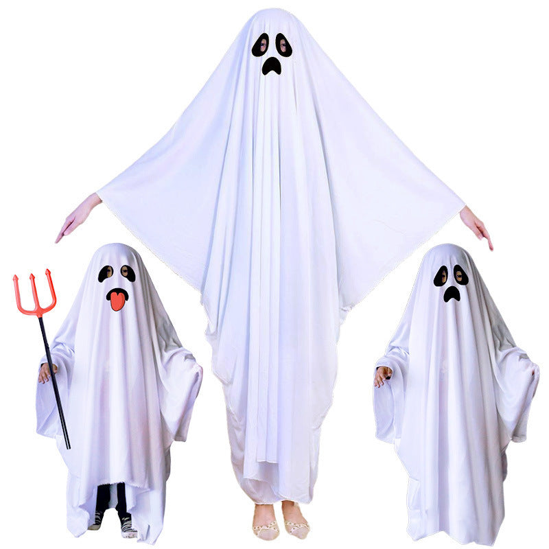 Halloween Ghost Cloak Costume – White & Fun Designs