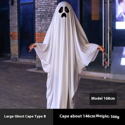 Halloween Ghost Cloak Costume – White & Fun Designs