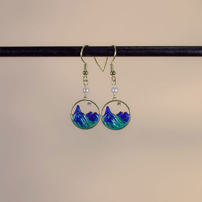 National Style Unique Earrings New Chinese Cheongsam Horse-face Skirt Earrings