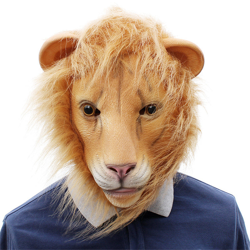 Cute Lion Latex Mask – Halloween & Costume
