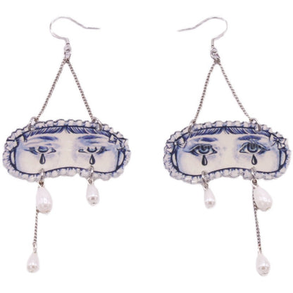 Halloween Pearl Earring & Necklace Set for Ladies