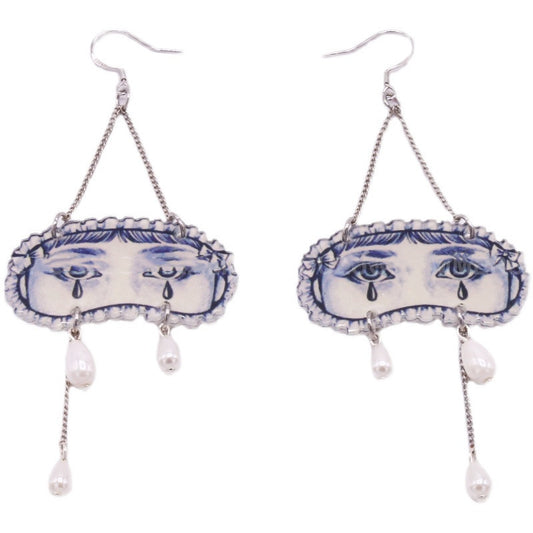 Halloween Pearl Earring & Necklace Set for Ladies