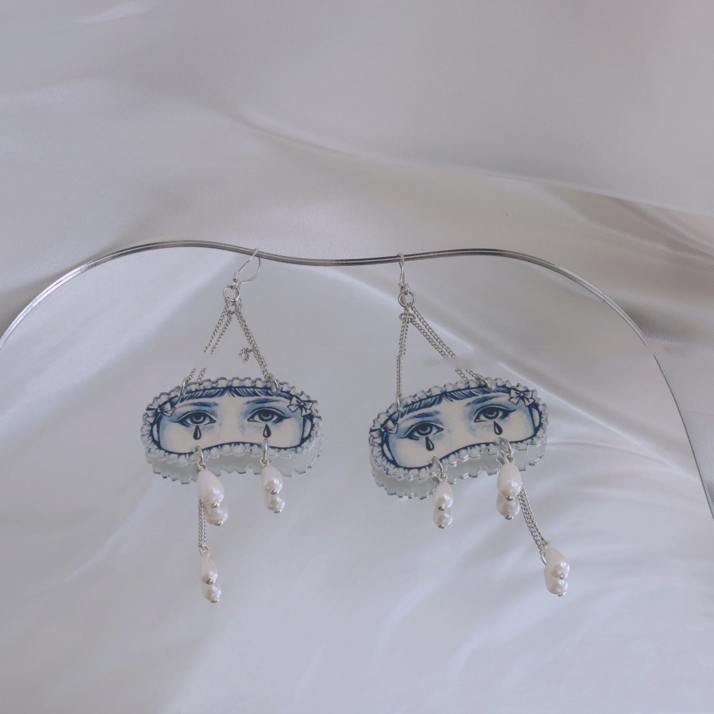 Halloween Pearl Earring & Necklace Set for Ladies