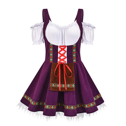 Plus Size Halloween Beer Girl Costume Dress