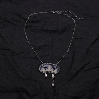 Halloween Pearl Earring & Necklace Set for Ladies