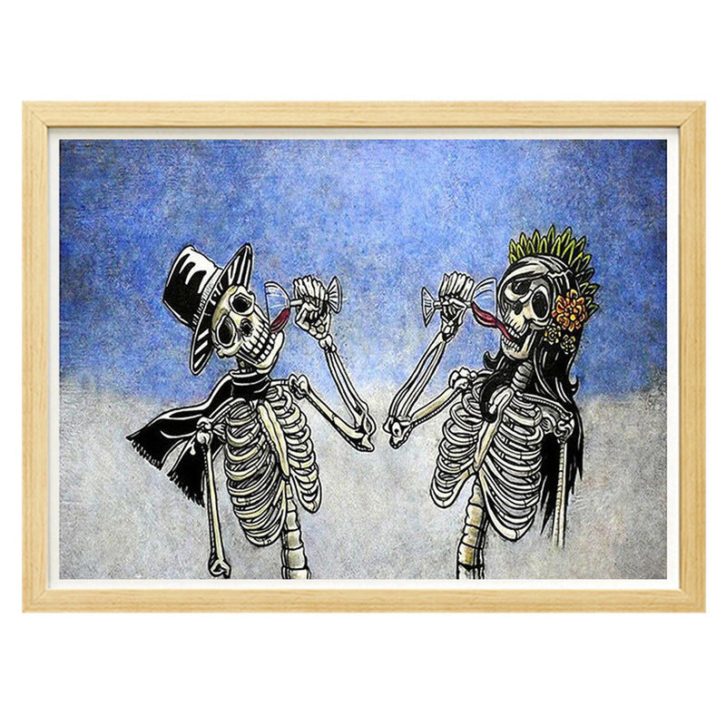 Spooky Halloween Pumpkin Skull 5D Diamond Painting